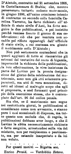 Seconda parte della sentenza e dispositivo