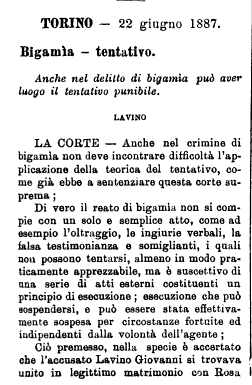 Massima e prima parte della sentenza