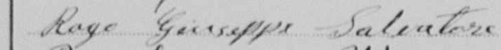 Firma autografa di Giuseppe Salvatore Rago sull'atto di matrimonio del 15 gennaio 1910